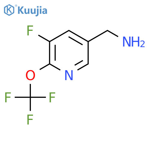 5-(Aminomethyl)-3-fluoro-2-(trifluoromethoxy)pyridine structure