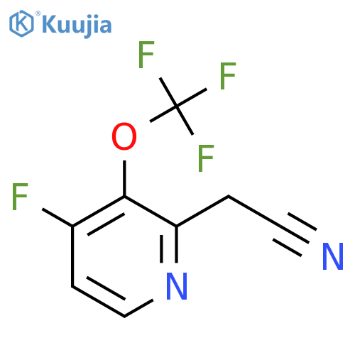 4-Fluoro-3-(trifluoromethoxy)pyridine-2-acetonitrile structure
