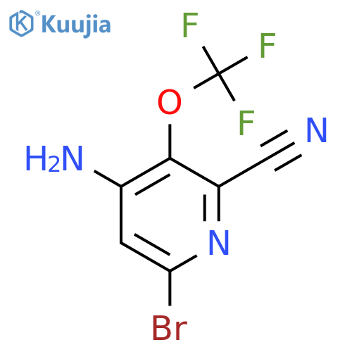 4-Amino-6-bromo-2-cyano-3-(trifluoromethoxy)pyridine structure