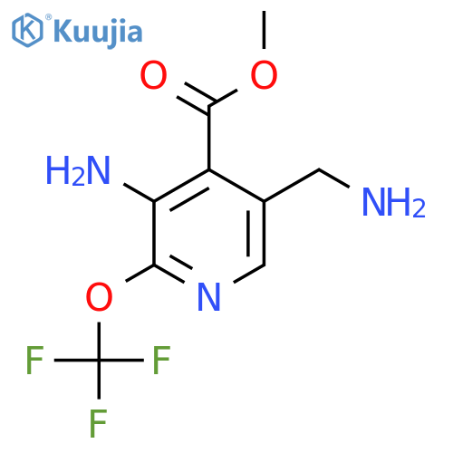 Methyl 3-amino-5-(aminomethyl)-2-(trifluoromethoxy)pyridine-4-carboxylate structure