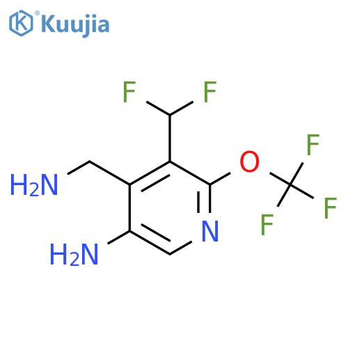 5-Amino-4-(aminomethyl)-3-(difluoromethyl)-2-(trifluoromethoxy)pyridine structure