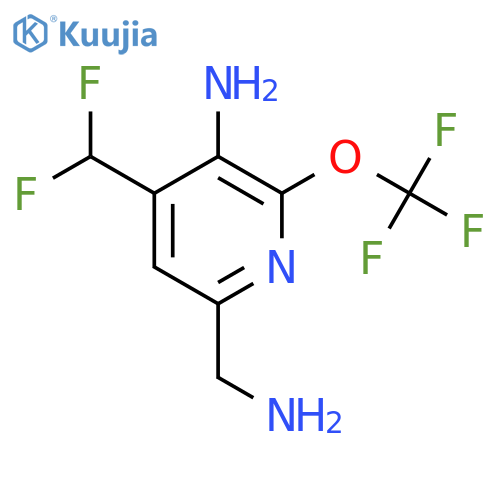 3-Amino-6-(aminomethyl)-4-(difluoromethyl)-2-(trifluoromethoxy)pyridine structure