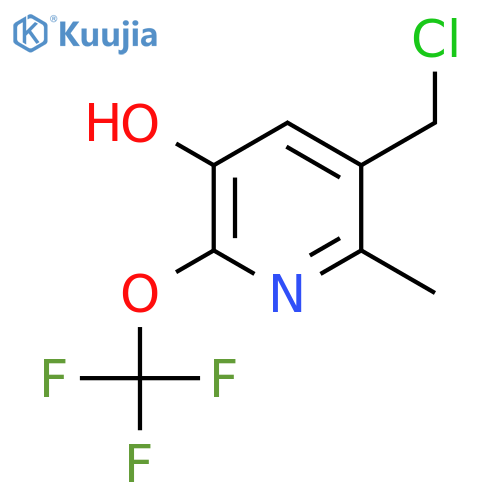 3-(Chloromethyl)-5-hydroxy-2-methyl-6-(trifluoromethoxy)pyridine structure