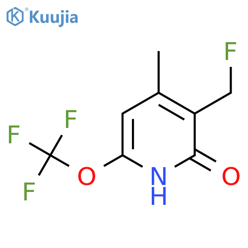 3-(Fluoromethyl)-2-hydroxy-4-methyl-6-(trifluoromethoxy)pyridine structure
