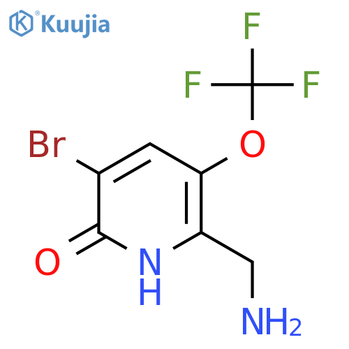 2-(Aminomethyl)-5-bromo-6-hydroxy-3-(trifluoromethoxy)pyridine structure