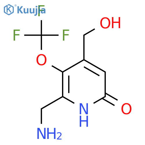 2-(Aminomethyl)-6-hydroxy-3-(trifluoromethoxy)pyridine-4-methanol structure
