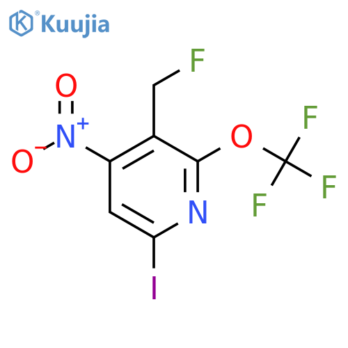 3-(Fluoromethyl)-6-iodo-4-nitro-2-(trifluoromethoxy)pyridine structure