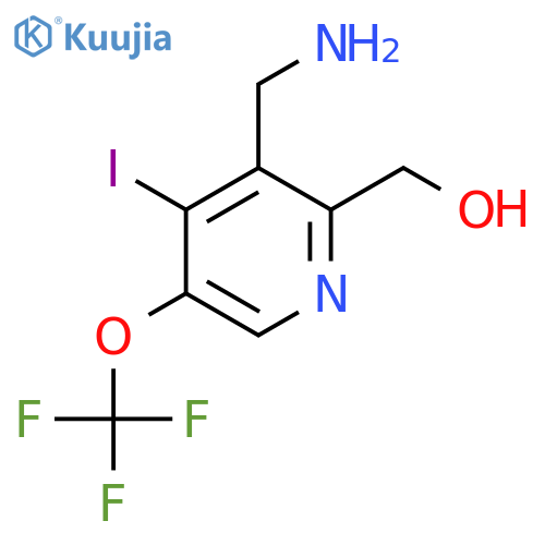 3-(Aminomethyl)-4-iodo-5-(trifluoromethoxy)pyridine-2-methanol structure