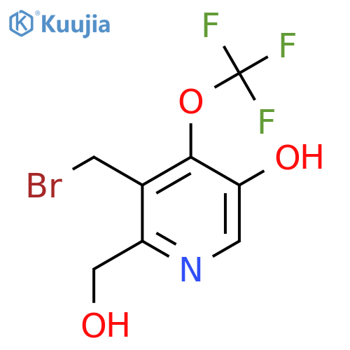 3-(Bromomethyl)-5-hydroxy-4-(trifluoromethoxy)pyridine-2-methanol structure