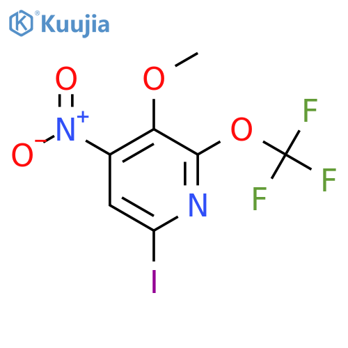 6-Iodo-3-methoxy-4-nitro-2-(trifluoromethoxy)pyridine structure