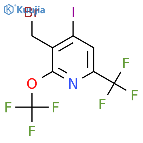 3-(Bromomethyl)-4-iodo-2-(trifluoromethoxy)-6-(trifluoromethyl)pyridine structure