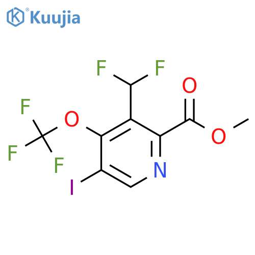 Methyl 3-(difluoromethyl)-5-iodo-4-(trifluoromethoxy)pyridine-2-carboxylate structure