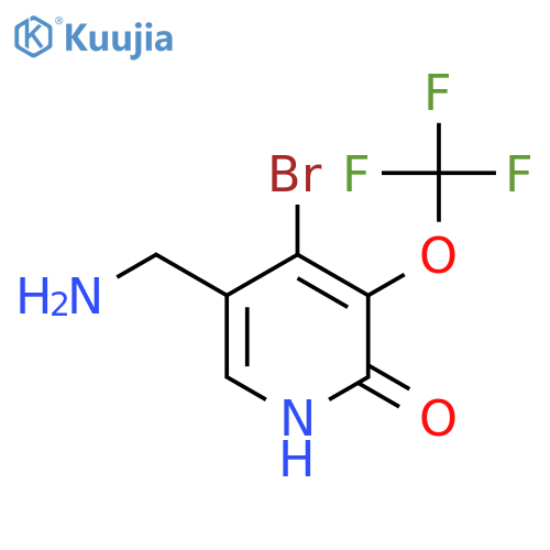 5-(Aminomethyl)-4-bromo-2-hydroxy-3-(trifluoromethoxy)pyridine structure