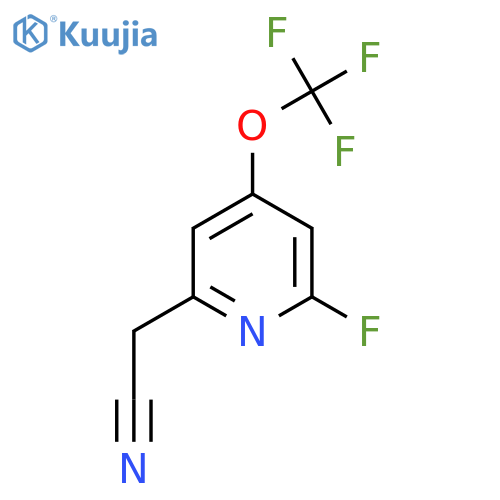 2-Fluoro-4-(trifluoromethoxy)pyridine-6-acetonitrile structure