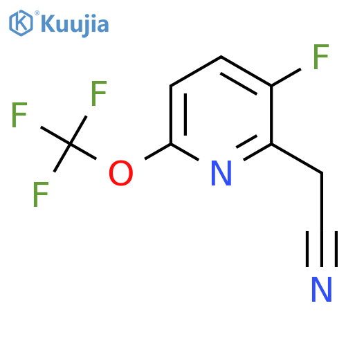 3-Fluoro-6-(trifluoromethoxy)pyridine-2-acetonitrile structure