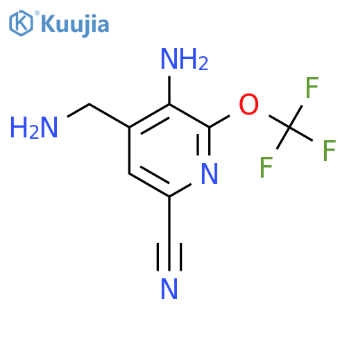 3-Amino-4-(aminomethyl)-6-cyano-2-(trifluoromethoxy)pyridine structure