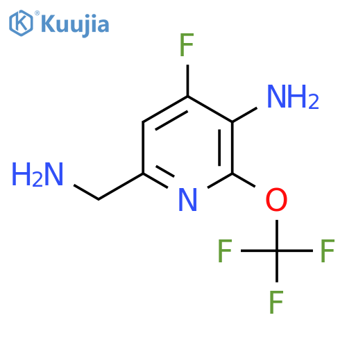 3-Amino-6-(aminomethyl)-4-fluoro-2-(trifluoromethoxy)pyridine structure