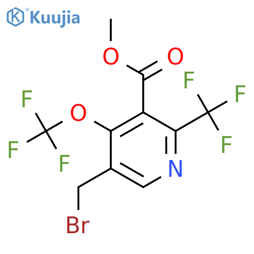 Methyl 5-(bromomethyl)-4-(trifluoromethoxy)-2-(trifluoromethyl)pyridine-3-carboxylate structure