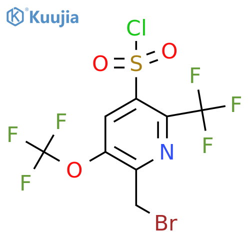 2-(Bromomethyl)-3-(trifluoromethoxy)-6-(trifluoromethyl)pyridine-5-sulfonyl chloride structure