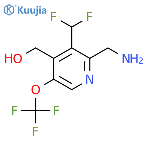 2-(Aminomethyl)-3-(difluoromethyl)-5-(trifluoromethoxy)pyridine-4-methanol structure