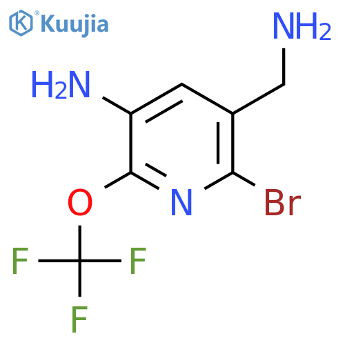 3-Amino-5-(aminomethyl)-6-bromo-2-(trifluoromethoxy)pyridine structure