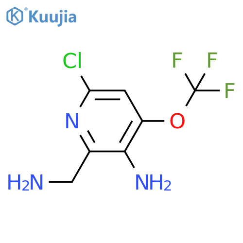3-Amino-2-(aminomethyl)-6-chloro-4-(trifluoromethoxy)pyridine structure
