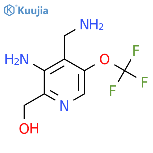 3-Amino-4-(aminomethyl)-5-(trifluoromethoxy)pyridine-2-methanol structure