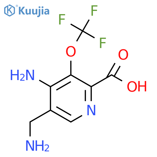 4-Amino-5-(aminomethyl)-3-(trifluoromethoxy)pyridine-2-carboxylic acid structure