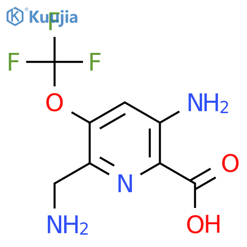 5-Amino-2-(aminomethyl)-3-(trifluoromethoxy)pyridine-6-carboxylic acid structure