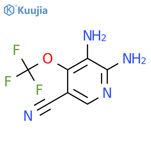 5-Cyano-2,3-diamino-4-(trifluoromethoxy)pyridine structure
