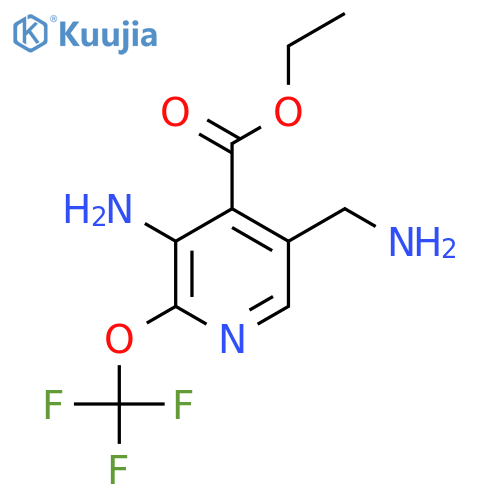 Ethyl 3-amino-5-(aminomethyl)-2-(trifluoromethoxy)pyridine-4-carboxylate structure