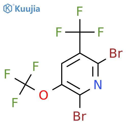 2,6-Dibromo-3-(trifluoromethoxy)-5-(trifluoromethyl)pyridine structure