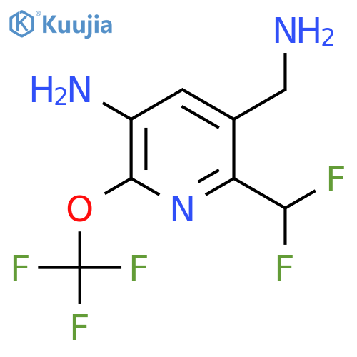 3-Amino-5-(aminomethyl)-6-(difluoromethyl)-2-(trifluoromethoxy)pyridine structure