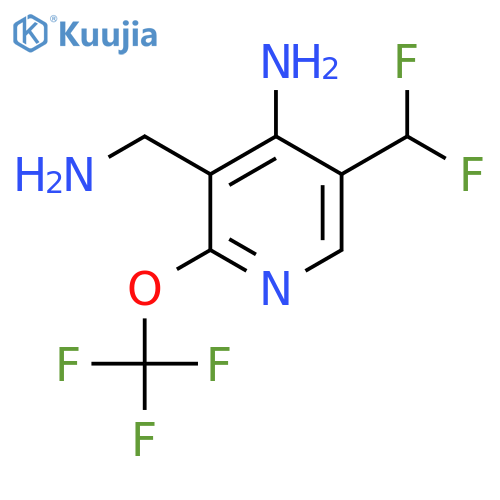 4-Amino-3-(aminomethyl)-5-(difluoromethyl)-2-(trifluoromethoxy)pyridine structure