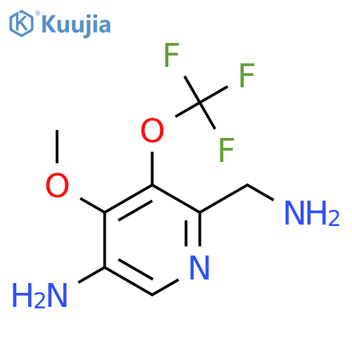 5-Amino-2-(aminomethyl)-4-methoxy-3-(trifluoromethoxy)pyridine structure