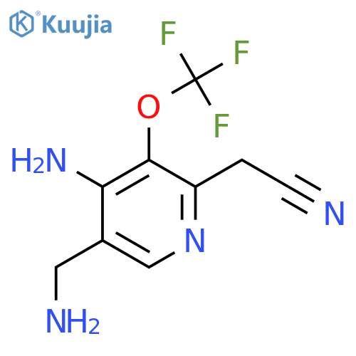 4-Amino-5-(aminomethyl)-3-(trifluoromethoxy)pyridine-2-acetonitrile structure