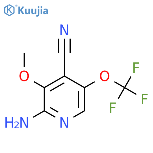 2-Amino-4-cyano-3-methoxy-5-(trifluoromethoxy)pyridine structure