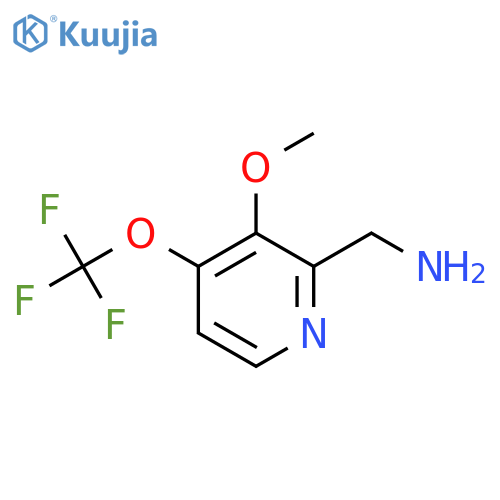 2-(Aminomethyl)-3-methoxy-4-(trifluoromethoxy)pyridine structure