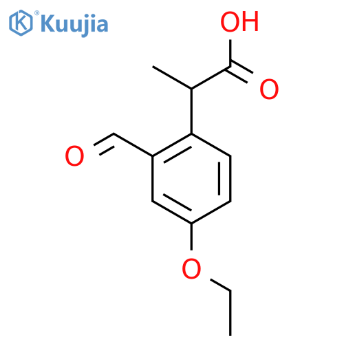 4-Ethoxy-2-formylphenylpropanoic acid structure