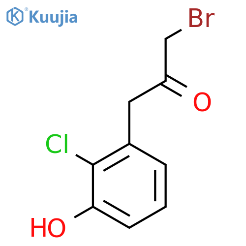 1-Bromo-3-(2-chloro-3-hydroxyphenyl)propan-2-one structure