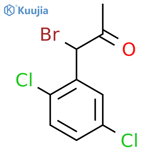 1-Bromo-1-(2,5-dichlorophenyl)propan-2-one structure