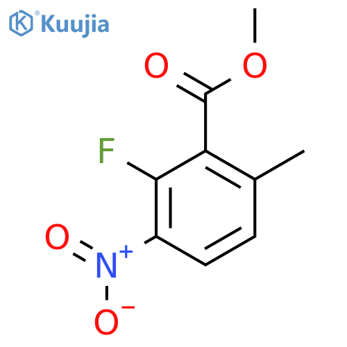 Methyl 2-fluoro-6-methyl-3-nitrobenzoate structure