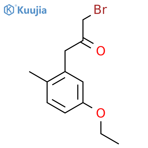1-Bromo-3-(5-ethoxy-2-methylphenyl)propan-2-one structure