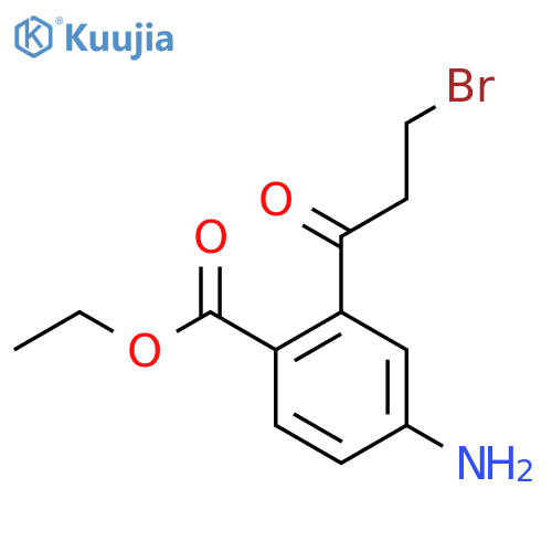 Ethyl 4-amino-2-(3-bromopropanoyl)benzoate structure