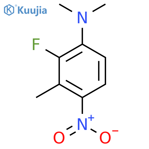 2-Fluoro-4-nitro-N,N,3-trimethylaniline structure