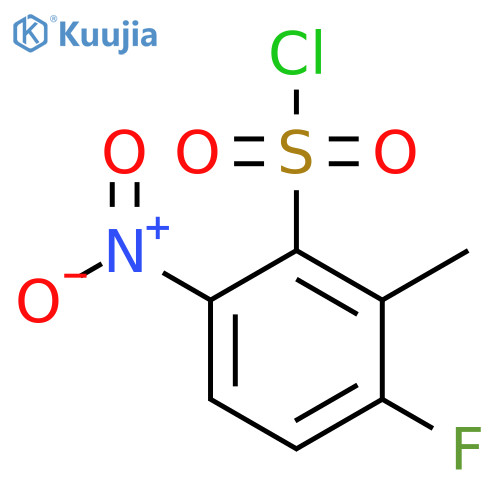 3-Fluoro-2-methyl-6-nitrobenzenesulfonyl chloride structure