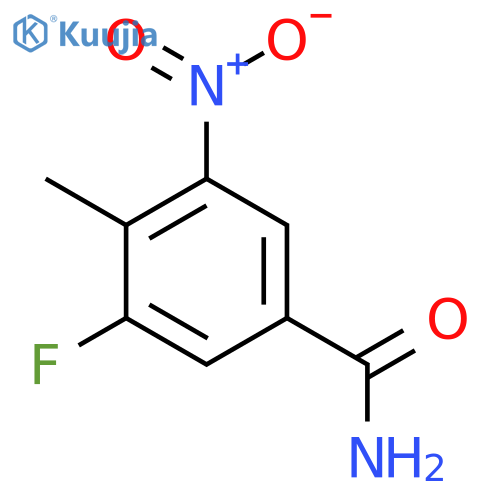 3-Fluoro-4-methyl-5-nitrobenzamide structure