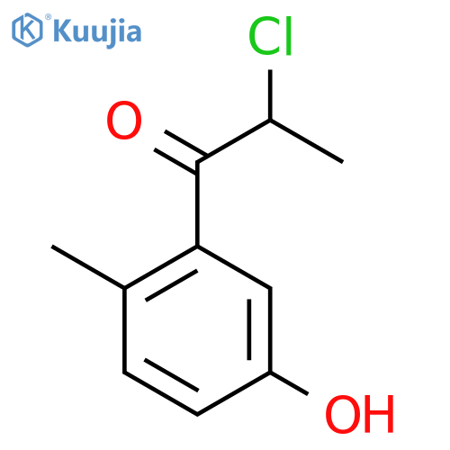 3-(2-Chloropropanoyl)-4-methylphenol structure