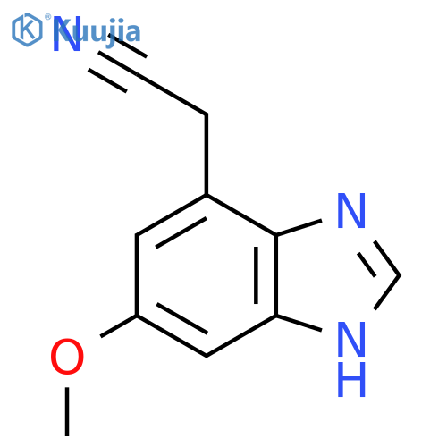 6-Methoxy-1H-benzimidazole-4-acetonitrile structure