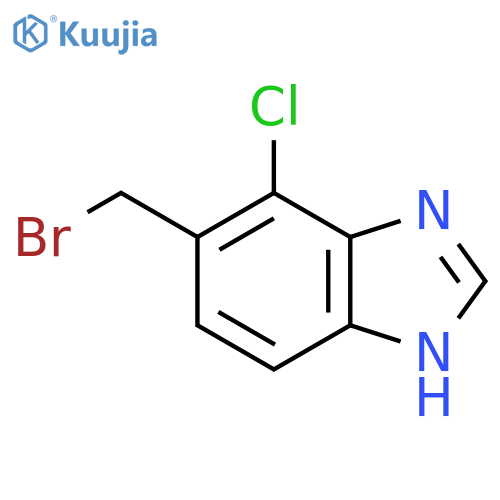 6-Bromomethyl-7-chloro-1H-benzimidazole structure